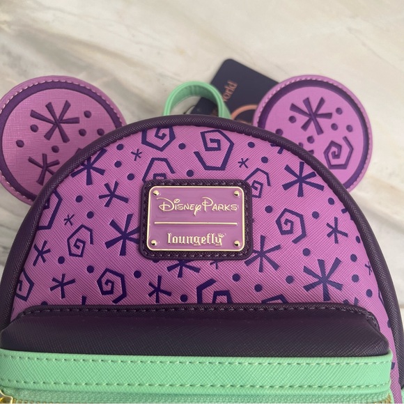 LOUNGEFLY NWT DISNEY PARKS MICKEY MAIN ATTRACTION ALICE IN WONDERLAND BACKPACK - Picture 9 of 10